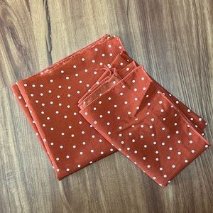 Orange Polka Dot Bandanas
